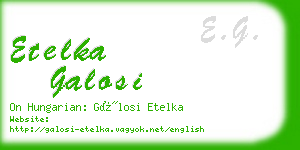 etelka galosi business card